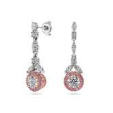 Argyle Pink & White Diamond Earrings - Dracakis Jewellers
